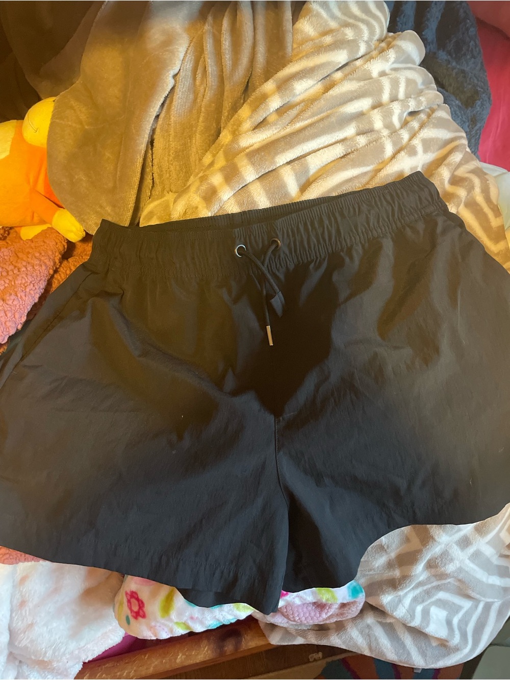 Athleta Black Drawstring Waist Shorts